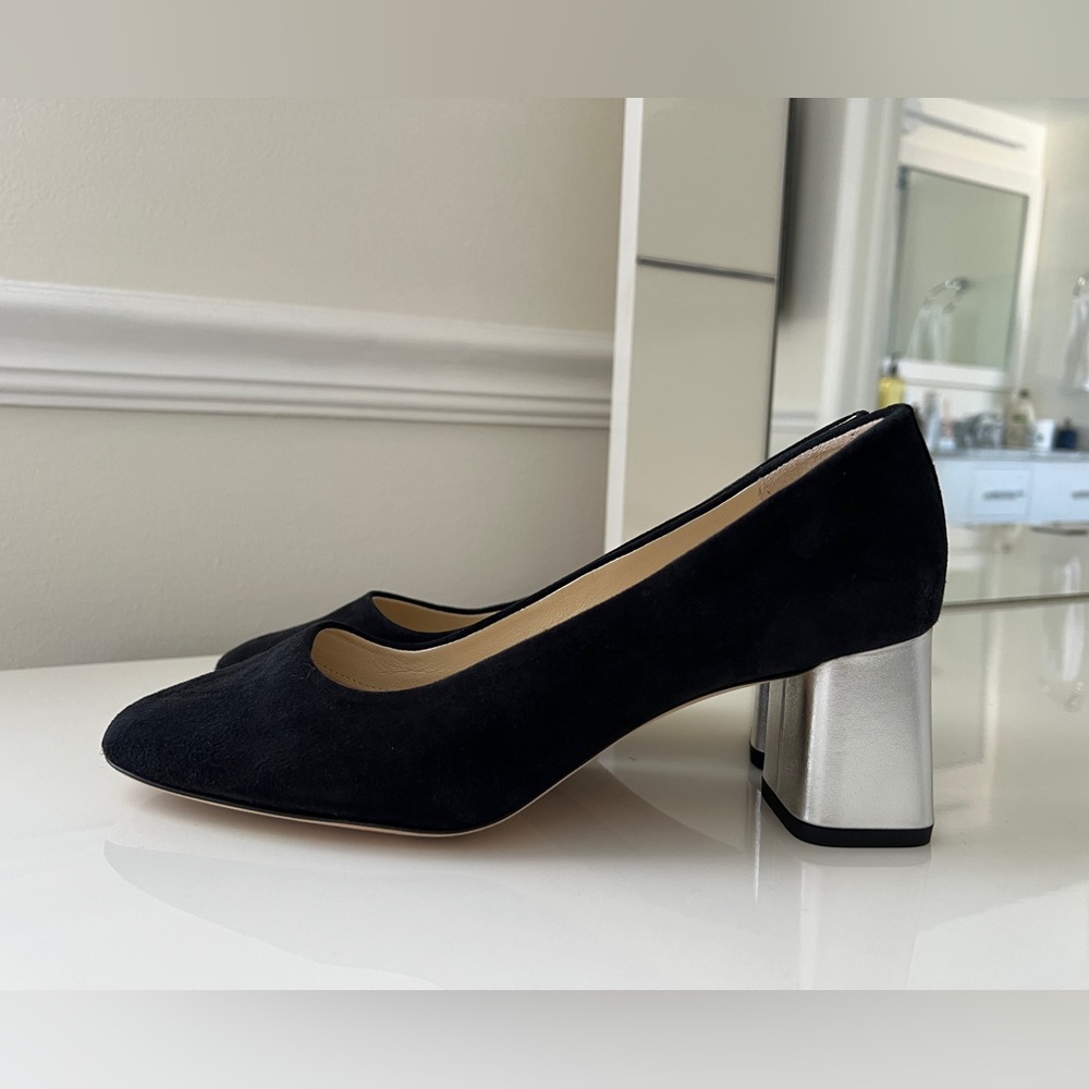 REPETTO PARIS MARLOW PUMP GENUINE SUEDE LEATHER, Black, 38.5